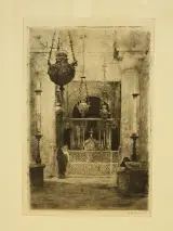 Walter Vaes (1882–1958) ets – De zilveren lampen van San Marco – foto 2 – kavel bij De Kringwinkel, Antwerpen
