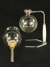 Hellem France – Vintage glazen sifonkoffiezetter – Capaciteit 6 kopjes – Met originele doos – foto 3 – kavel bij De Kringwinkel, Antwerpen