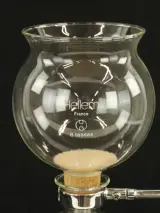 Hellem France – Vintage glazen sifonkoffiezetter – Capaciteit 6 kopjes – Met originele doos – foto 5 – kavel bij De Kringwinkel, Antwerpen