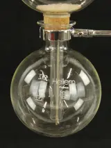 Hellem France – Vintage glazen sifonkoffiezetter – Capaciteit 6 kopjes – Met originele doos – foto 6 – kavel bij De Kringwinkel, Antwerpen