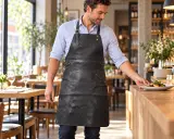 Served with Style leren schort, zwart – foto 5 – kavel bij Onlineveilingmeester