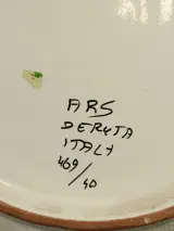 XL Italiaanse Majolica Sierschaal – Ars Deruta – 40 cm – foto 5 – kavel bij De Kringwinkel, Antwerpen