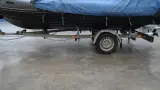 RIB rubberboot met Honda BF100BA en Itrailer geremde boottrailer, Brig, Navigator 570 – foto 2 – kavel bij Domeinen Roerende Zaken, Hoogeveen