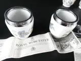 Set Vintage Royal Worcester Egg Coddlers – Model 'King Size' (Woodland Patroon) – foto 12 – kavel bij De Kringwinkel, Heverlee