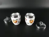 Set Vintage Royal Worcester Egg Coddlers – Model 'King Size' (Woodland Patroon) – foto 14 – kavel bij De Kringwinkel, Heverlee