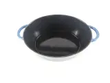 Blauwe gietijzeren braadpan met deksel – foto 19 – kavel bij De Kringwinkel, Heverlee