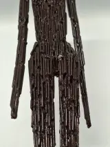 Paar modernistische metalen beelden in de stijl van Alberto Giacometti – foto 17 – kavel bij De Kringwinkel, Gent
