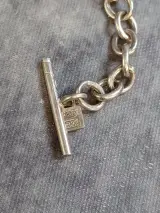 Zilveren schakelarmband met hartenbedel en zirkonia details – foto 8 – kavel bij De Kringwinkel, Gent