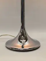 Elegante design tafellamp in chroom en rookglas - Tijdloze Italiaanse Allure – foto 4 – kavel bij De Kringwinkel, Gent