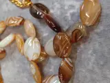 Ketting met natuurlijke agaten en geode-hanger – foto 6 – kavel bij De Kringwinkel, Gent