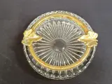 Vintage set van drie kristallen asbakken met verguld montuur waaronder een exemplaar gemerkt Cristallin Italy – foto 3 – kavel bij De Kringwinkel, Gent
