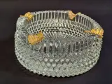Vintage set van drie kristallen asbakken met verguld montuur waaronder een exemplaar gemerkt Cristallin Italy – foto 5 – kavel bij De Kringwinkel, Gent