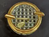 Vintage set van drie kristallen asbakken met verguld montuur waaronder een exemplaar gemerkt Cristallin Italy – foto 10 – kavel bij De Kringwinkel, Gent