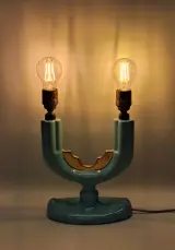 Originele Belgische Art Deco bankierslamp van Coceram - Jaren 1930 – foto 2 – kavel bij De Kringwinkel, Gent