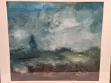 Schilderij van een expressief maritiem / stormachtig zee-en kustlandschap – foto 2 – kavel bij De Kringwinkel, Gent