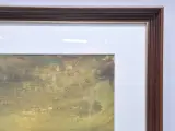 Schilderij van een expressief abstract landschap op papier – foto 9 – kavel bij De Kringwinkel, Gent