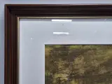 Schilderij van een expressief abstract landschap op papier – foto 10 – kavel bij De Kringwinkel, Gent