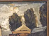 Olieverfschilderij "Dorpskermis" - expressief genrestuk op doek - W. Willemsen – foto 5 – kavel bij De Kringwinkel, Gent
