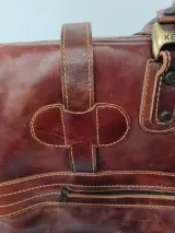 Exclusieve vintage lederen reistas - Y Kent Genuine Leather – foto 11 – kavel bij De Kringwinkel, Gent