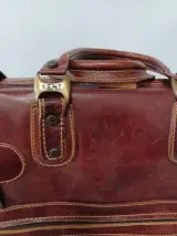 Exclusieve vintage lederen reistas - Y Kent Genuine Leather – foto 12 – kavel bij De Kringwinkel, Gent