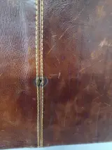 Exclusieve vintage lederen reistas - Y Kent Genuine Leather – foto 17 – kavel bij De Kringwinkel, Gent