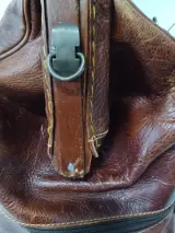 Exclusieve vintage lederen reistas - Y Kent Genuine Leather – foto 10 – kavel bij De Kringwinkel, Gent