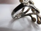 Zilveren ring met parelmoer decoratie – foto 5 – kavel bij De Kringwinkel, Diest