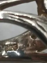 Zilveren ring met parelmoer decoratie – foto 6 – kavel bij De Kringwinkel, Diest