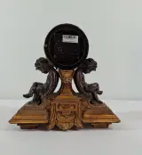 Decoratieve klok met engelenfiguren en gouden afwerking – foto 2 – kavel bij De Kringwinkel, Geraardsbergen
