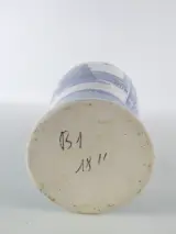 Chinese Blauw-Witte Porseleinen Vaas met rijkelijk gedecoreerde scènes – foto 4 – kavel bij De Kringwinkel, Heverlee