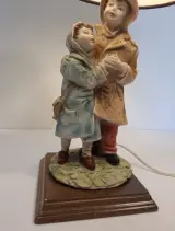 Vintage Italiaanse tafellamp - "Kinderen in de Winter" – foto 2 – kavel bij De Kringwinkel, Geraardsbergen