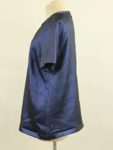 Marc by Marc Jacobs – Donkerblauwe damesblouse met glanzende afwerking – Maat M – foto 4 – kavel bij De Kringwinkel, Antwerpen