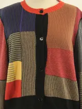 Sonia Rykiel kleurrijk designer vestje - made in Italy - maat: 46 – foto 3 – kavel bij De Kringwinkel, Antwerpen