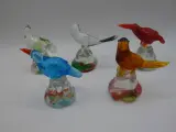 Set van 5 vintage Murano-stijl glazen vogelbeeldjes – foto 3 – kavel bij De Kringwinkel, Diest