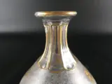 Set van 2 vintage glazen karaffen met goudkleurige decoratie – foto 18 – kavel bij De Kringwinkel, Heverlee