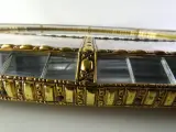 Vintage Ovale Messing Mozaïek Wandspiegel – Deknudt-stijl – Jaren 70 – foto 2 – kavel bij De Kringwinkel, Heverlee