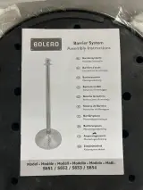 6x RVS afzetpaalsystemen met voetplaten Bolero – foto 3 – kavel bij Onlineveilingmeester, Hoogeveen