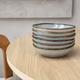 4x Kommen set van 6 stuks – Ø18 cm – saliegroen VIDI, Alba – foto 8 – kavel bij Onlineveilingmeester, Hoogeveen