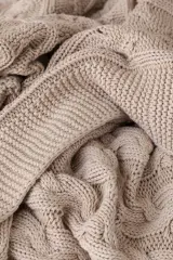 5x Plaid Taupe 130×170 cm – Zachte Woondeken VIDI, Sogno Avvolgente – foto 2 – kavel bij Onlineveilingmeester, Hoogeveen