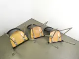 3x Ronald Schmitt Designstoelen – Hoogwaardig Duits Design – Zwart Zadelleer & Hout – foto 5 – kavel bij De Kringwinkel, Heverlee