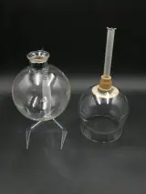 Vintage Hellem glazen koffiezetapparaat met accessoires – foto 2 – kavel bij De Kringwinkel, Heverlee
