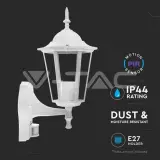 8x Tuinwandlamp E27 met Sensor - Mat Wit, V-tac, 2147483647, wit – foto 2 – kavel bij Onlineveilingmeester
