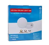 18W plafondlamp rond - Lichtkleur instelbaar 3000/4000/6000K, Specilights, 2147483647, wit – foto 4 – kavel bij Onlineveilingmeester