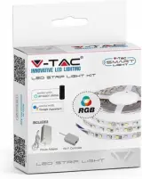 LED Strip Set - 5 Meter - IP20 - Inclusief EU Stekker, 2147483647, RGB – foto 3 – kavel bij Onlineveilingmeester