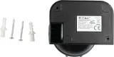 5x Infrarood Bewegingssensor Zwart - IP44 - 180° Detectie, V-tac, 2147483647, zwart – foto 3 – kavel bij Onlineveilingmeester