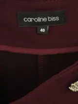 Caroline Biss soepelvallende auberginekleurige elegante damespantalon met wijde pijpen en zilverkleurige knopen – foto 7 – kavel bij De Kringwinkel, Antwerpen