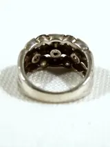 925 Zilveren Ring met Steentjes – foto 3 – kavel bij De Kringwinkel, Dilsen