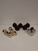 Set van 15 vintage kerstballen in diverse kleuren – foto 2 – kavel bij De Kringwinkel, Ronse