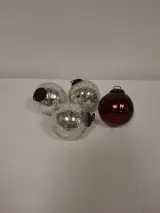Set van 15 vintage kerstballen in diverse kleuren – foto 10 – kavel bij De Kringwinkel, Ronse