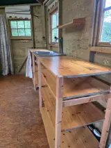 Houten kampeer bungalow, Slingerland, 6meter, licht blauw – foto 12 – kavel bij Onlineveilingmeester, Balkbrug